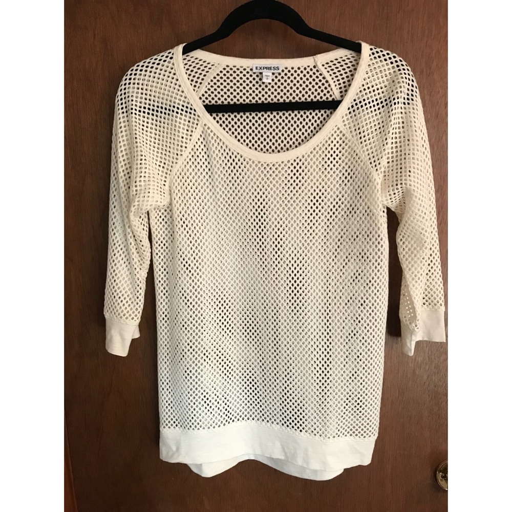 Express fishnet top